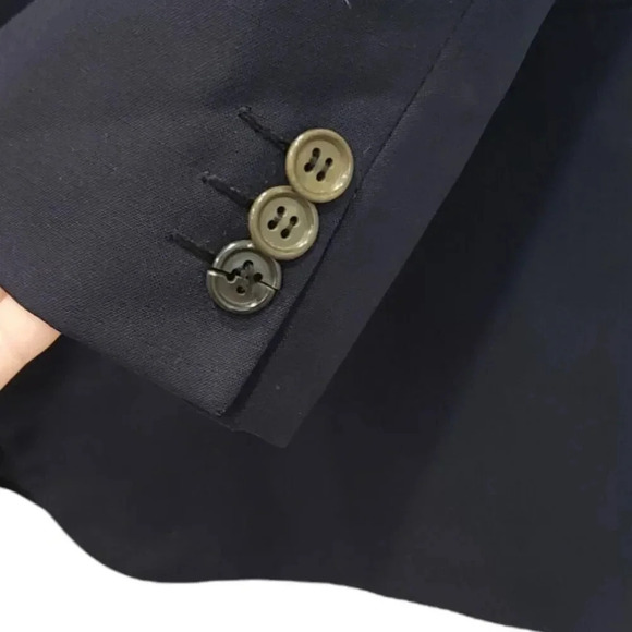 Giorgio Armani Navy Made in Italy Two Button Blazer 42R - Picture 3 of 5